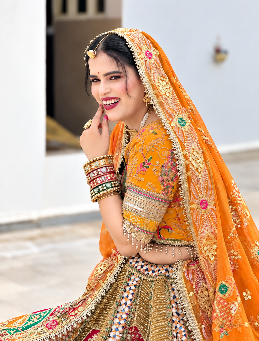 Handcrafted Zari Bridal Lehenga
