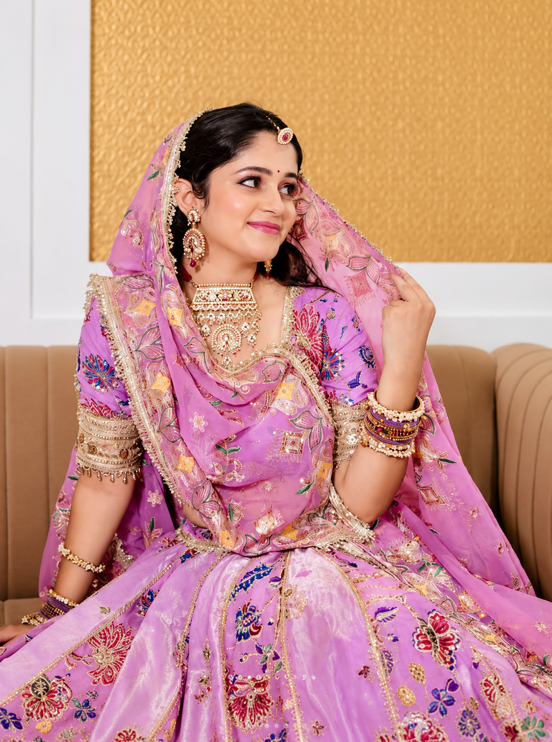 Festive Flared Anarkali Suit